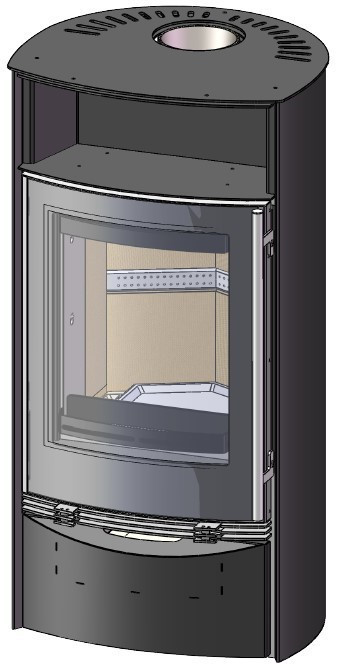 Печь-камин EMBER SKI-202/201, черный